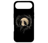 Custodia per iPhone Air Corvi Celestiali Retrò, Uccello ed Estetica della Luna