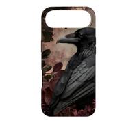 Custodia per iPhone Air Corvo gotico e fiori botanici scuri