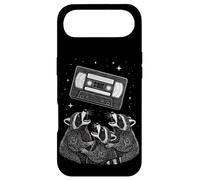 Custodia per iPhone Air Cosmic Raccoons Watching Retro VHS Tape
