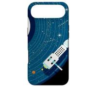 Custodia per iPhone Air Cosmic Vinyl Record Solar System Giradischi Space Art