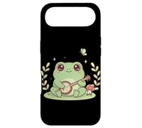 Custodia per iPhone Air Cottagecore Frog Playing Banjo Kawaii fungo rospo amante