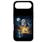 Custodia per iPhone Air Cow Howling to The Moon Vintage Funny Cow