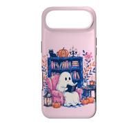 Custodia per iPhone Air Cozy Spooky Ghost Reading in Autumn Halloween Teacher Kids