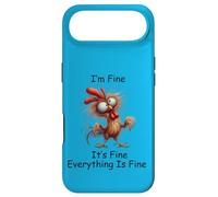 Custodia per iPhone Air Crazy Chicken I'm Fine It's Fine Everything Is Fine