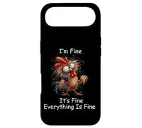 Custodia per iPhone Air Crazy Chicken I'm Fine It's Fine Everything Is Fine