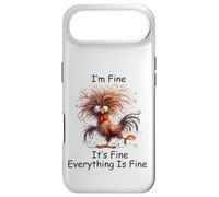Custodia per iPhone Air Crazy Chicken I'm Fine It's Fine Everything Is Fine