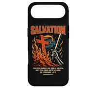 Custodia per iPhone Air Cristiana Salvezza Croce Retro Romani 6:23 Versi Biblici Arte