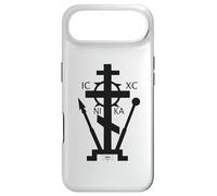Custodia per iPhone Air Croce ortodossa nera a 3 barre sul Golgota