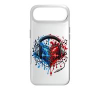 Custodia per iPhone Air Cuffie per musicisti e musici, battito cardiaco, DJ, chitarrista