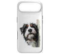 Custodia per iPhone Air Curioso cane soffice che sbircia Pup Art