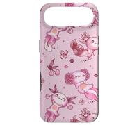 Custodia per iPhone Air Cute Axolotl Cherry Pattern For Girls Women Pink Strawberry
