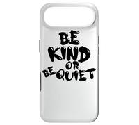 Custodia per iPhone Air CUTE BE KIND o BE QUIET - Design con testo nero