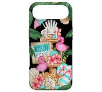 Custodia per iPhone Air Cute Beach Motif With Flamingo Flip Flops For Summer Lover