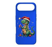 Custodia per iPhone Air Cute Christmas T-Rex Shirt Dinosaur Lights & Candy Cane