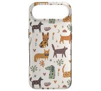Custodia per iPhone Air Cute Dog Lover Theme Boho Aesthetic Retro Pet Pattern