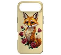 Custodia per iPhone Air Cute Fox Roses Foresta Animale Volpe Rossa Fiori