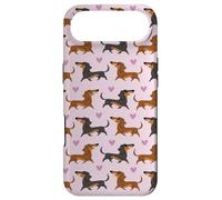 Custodia per iPhone Air Cute Funny Pink Black & Tan Dachshund Lover Pattern
