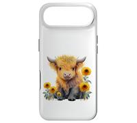 Custodia per iPhone Air Cute Highland cow with sunflowers country Heifer Farm Farmer