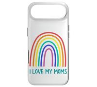Custodia per iPhone Air Cute "I Love My Moms" Rainbow Family Two Mothers 2 Mommies