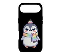Custodia per iPhone Air Cute Kawaii Penguin Rainbow Beanie Scarf Winter