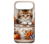 Custodia per iPhone Air Cute Kitten Kawaii Cats Fall Coffee Mug Autumn Thanksgiving