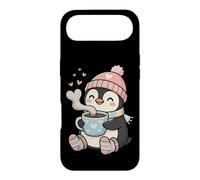 Custodia per iPhone Air Cute Penguin Hot Cocoa Winter Beanie Scarf Socks
