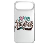 Custodia per iPhone Air Cute Teacher Leopard Decor For Women I Love My Students