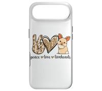 Custodia per iPhone Air Cute Womens Girls Kawaii Peace Love Lionhead Rabbit Lover