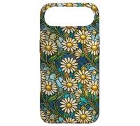 Custodia per iPhone Air Daisy Vintage Wildflower Stained Mosaico Floreale