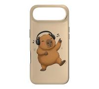 Custodia per iPhone Air Dancing Capybara con cuffie Musica Design