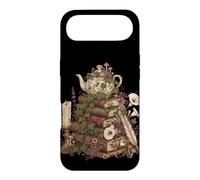 Custodia per iPhone Air Dark Academia Cottagecore Tea Books Botanical Mushroom