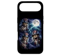 Custodia per iPhone Air Dark Zio Sam sotto la Luna Piena Vintage Fantasy Lightning