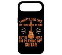 Custodia per iPhone Air Design con citazione "I'm Playing Guitar In My Head"