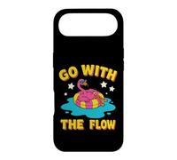 Custodia per iPhone Air Design con fenicottero rosa "Go With The Flow"