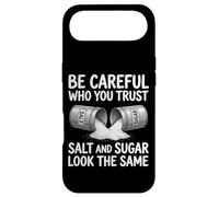 Custodia per iPhone Air Design con scritta "Be Careful Who You Trust Salt and Sugar
