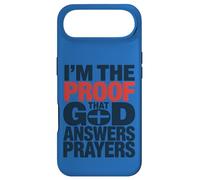 Custodia per iPhone Air Design con scritta "I'm The Proof God Answers Prayers"