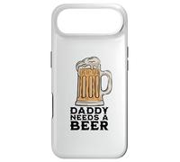 Custodia per iPhone Air Design divertente con scritta "Daddy Needs A Beer", per amanti della birra, papà e uomini
