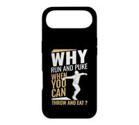 Custodia per iPhone Air Design divertente "Why Run And Puke When You Can Throw And Eat"