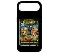 Custodia per iPhone Air Design Film Horror Retro Finto con Popcorn Mostri Drive-In