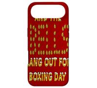 Custodia per iPhone Air Design natalizio con scritta "And the Bells Rang Out For Boxing Day"