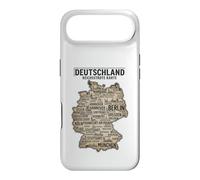 Custodia per iPhone Air Deutschland Reichsstadte Karte Mappa della città tedesca Viaggi