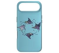 Custodia per iPhone Air Devil Stingray Manta Ray Mobula Pesce Nuotare in un Cerchio