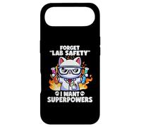 Custodia per iPhone Air Dimentica la sicurezza del laboratorio I Want Superpowers Cat Funny Science Jokes