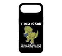 Custodia per iPhone Air Dinosaur Book Lover T Rex Sad Arms troppo corto per il lettore