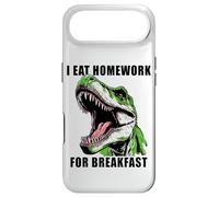 Custodia per iPhone Air Dinosaur School Kids Humor - I Eat Homework for Breakfast