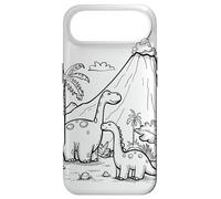 Custodia per iPhone Air Dinosauro Coloring Book Art Color In Design