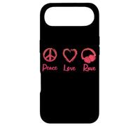 Custodia per iPhone Air DiscJockey Peace Love Rave Music DJ
