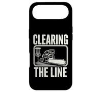 Custodia per iPhone Air Disco Golf Clearing The Line Chainsaw Disc Giocatore di golf
