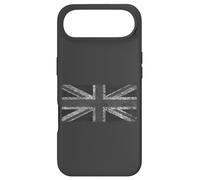 Custodia per iPhone Air Distressed Britain England Union Jack Flag on Gray Design