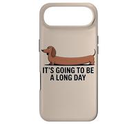Custodia per iPhone Air Divertente bassotto "Sarà una lunga giornata"